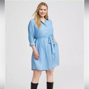 Torrid Chambray Shirt Dress